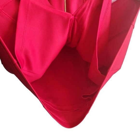 Ellen Tracy Red Sleeveless Dress Size 4 - Picture 5 of 6